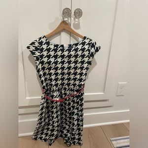 GapKids Houndstooth Dress with Red Belt